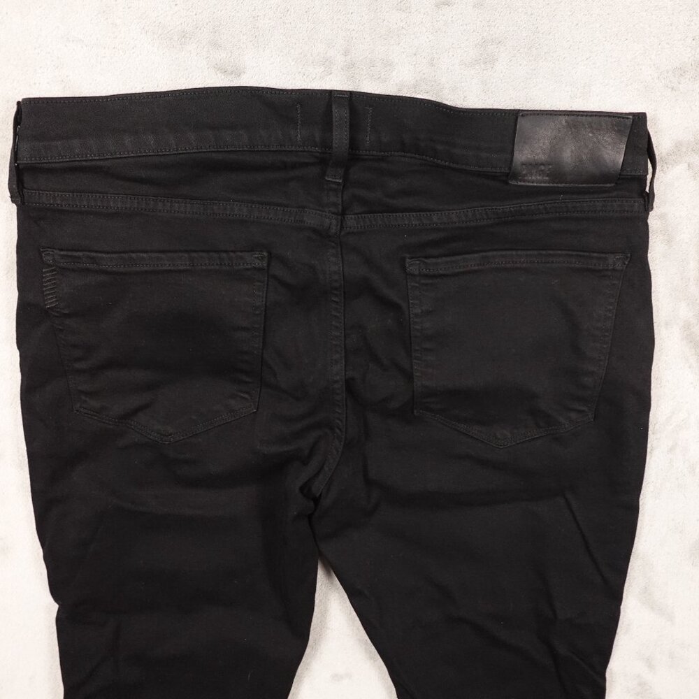 PAIGE Jeans Lennox Slim Fit Men's Size 33 Black Shadow Made in USA - Picture 10 of 14